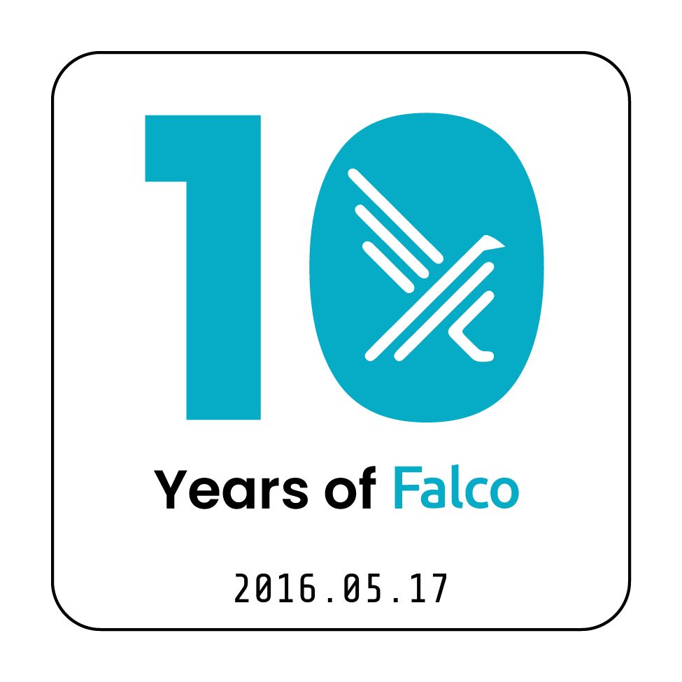 Falco 10 years badge