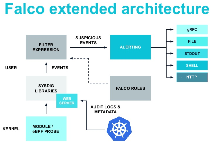 Falco extended architecture